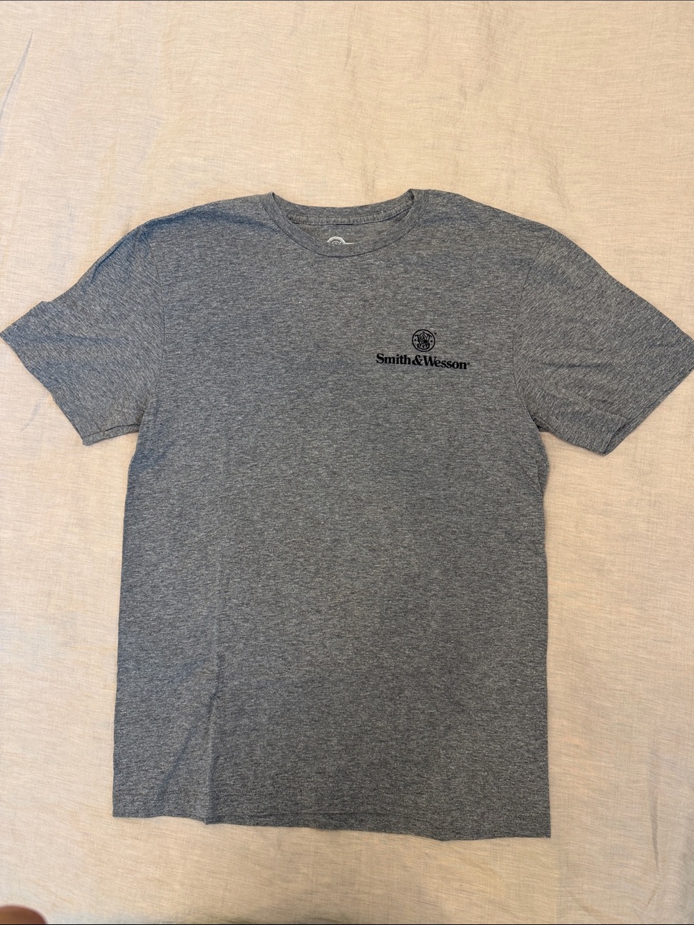 Men's Gray Smith & Wesson Logo Short Sleeve Tee
